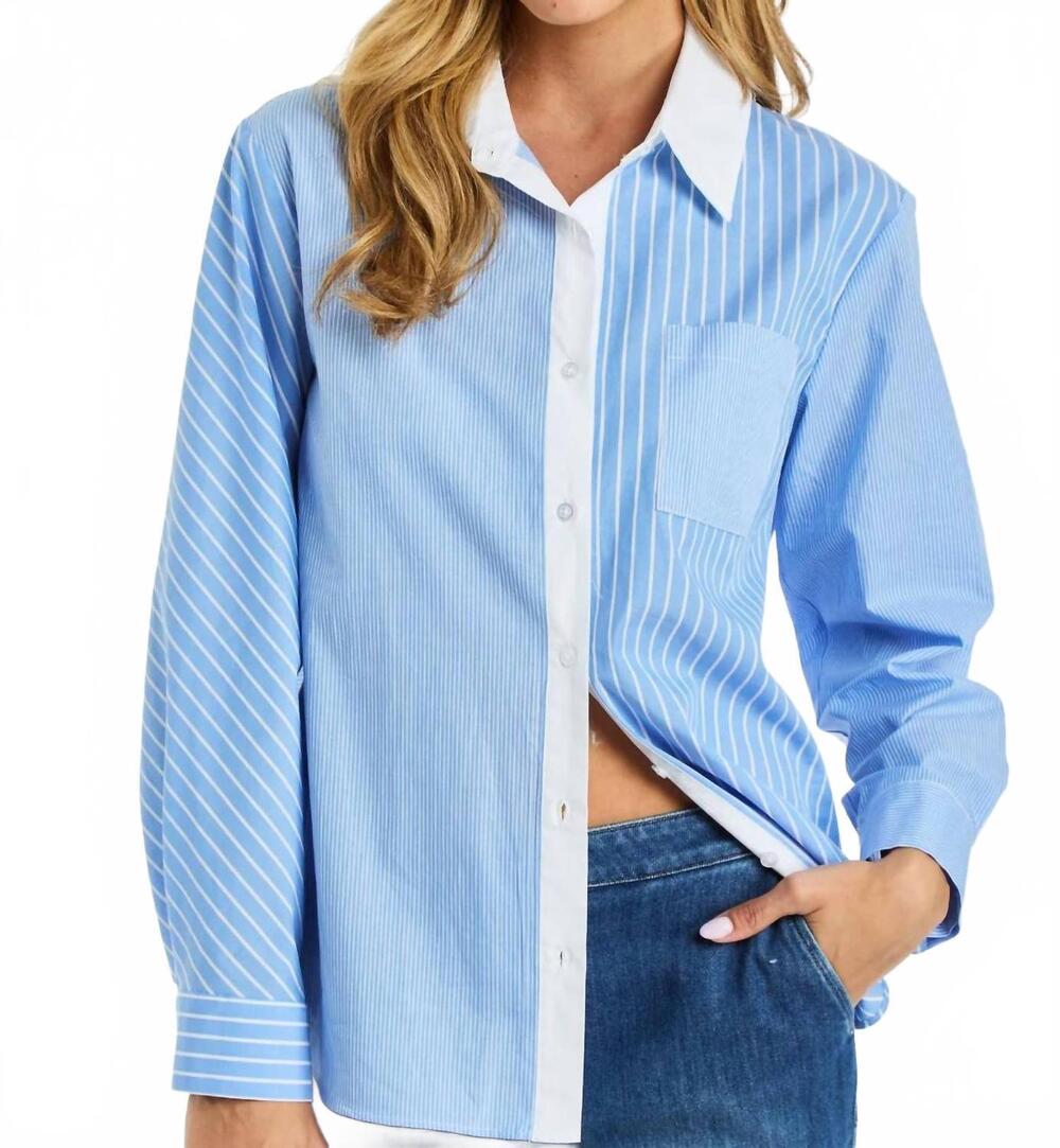 NEW DREW gia c montauk button down shirt in sky
